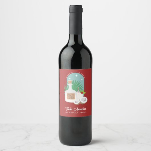 Ponche Crema Wijn Etiket (Voorkant)