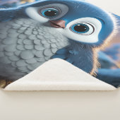 Poncho - Een gladde baby pinguïn Sherpa Deken (3/4)