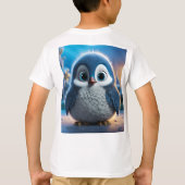 Poncho - Een gladde baby pinguïn T-shirt (Achterkant)