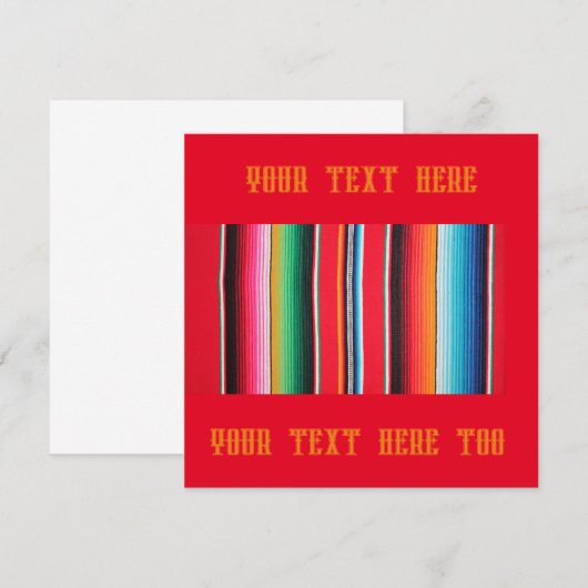 poncho Mexicaanse mexico serape achtergrond platte (Voorkant / Achterkant)