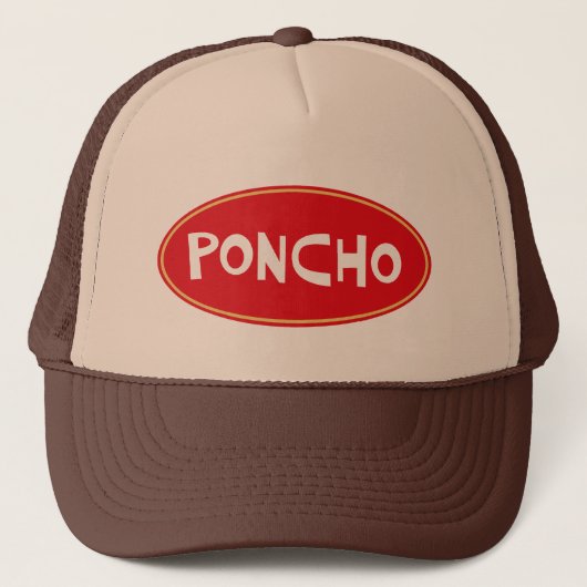 "PONCHO" Trucker Hat Trucker Pet (Voorkant)