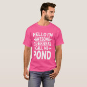 Pond achternaam Noem me Pond familie team achterna T-shirt (Voorkant volledig)