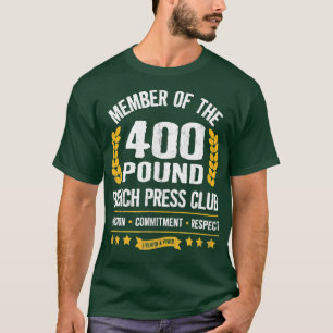 Pond Bench Press Club Strong Mannen Women Gym T-shirt