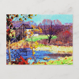 Pond bij Old Lyme, Connecticut Briefkaart