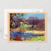 Pond bij Old Lyme, Connecticut Briefkaart (Voorkant / Achterkant)