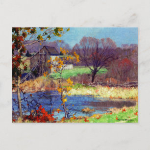 Pond bij Old Lyme, Connecticut Briefkaart
