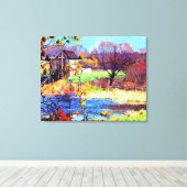 Pond bij Old Lyme, Connecticut, mooi kunstschilder Canvas Afdruk (Insitu (Houten vloer))