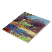 Pond bij Old Lyme, Connecticut Tegeltje (Zijkant)