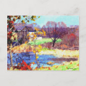 Pond bij Old Lyme, Conneticut Briefkaart (Voorkant)