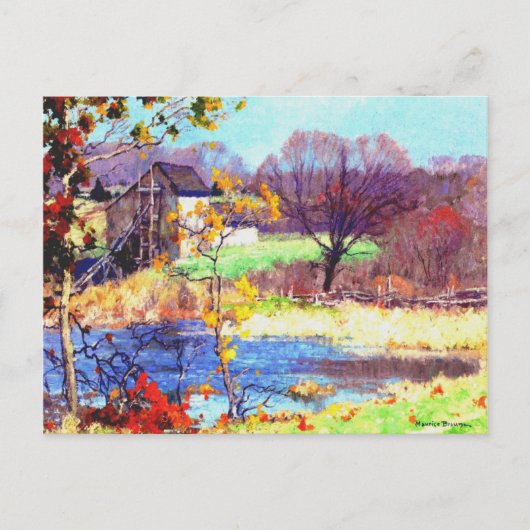 Pond bij Old Lyme, Conneticut Briefkaart (Voorkant)