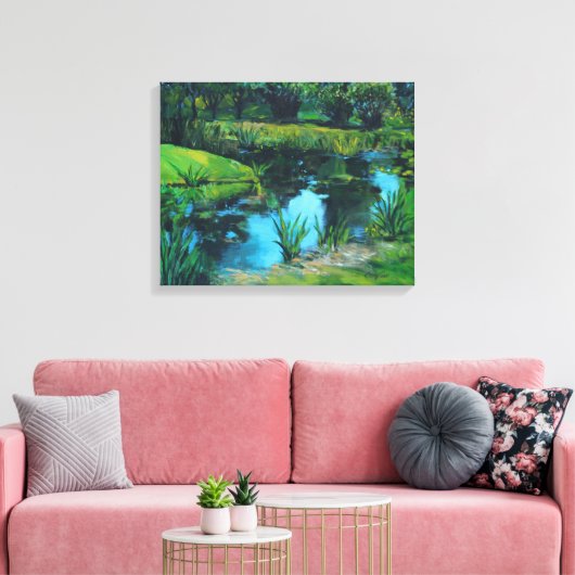 Pond Canvas Afdruk (Insitu (Woonkamer))