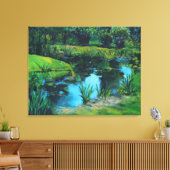 Pond Canvas Afdruk (Insitu (Woonkamer))