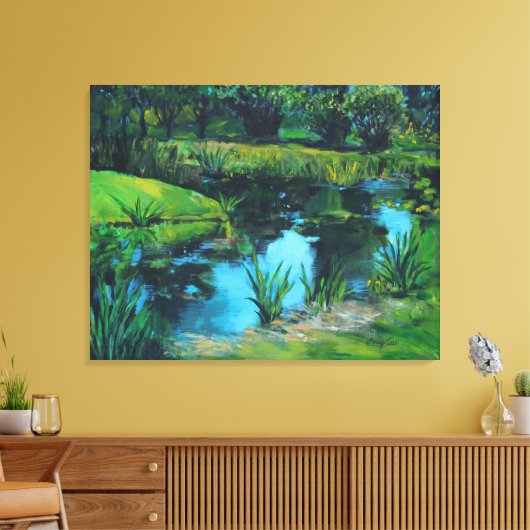 Pond Canvas Afdruk (Insitu (Woonkamer))