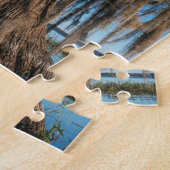 Pond Cypress Tree in een moeras Legpuzzel (Zijkant)