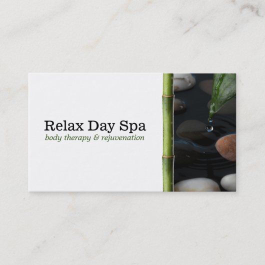 Pond en Bamboe Visitekaartje (Voorkant)