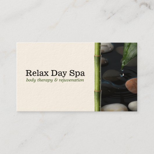 Pond en Bamboe Visitekaartje (Voorkant)