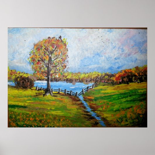 Pond en boom, Abita Springs Poster (Voorkant)