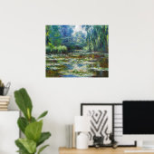 Pond- en Japanse Bridge Monet Fine Art Poster (Thuiskantoor)