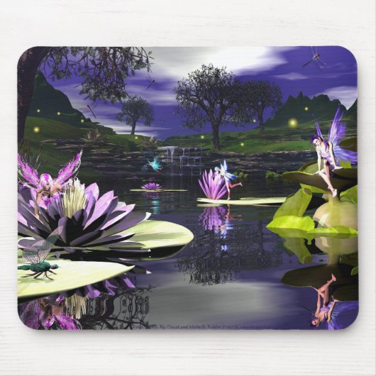 Pond Faerie Mousepad Muismat (Voorkant)