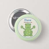 Pond Friends Frog Turtle NAME TAG Custom Button (Voorkant /achterkant)