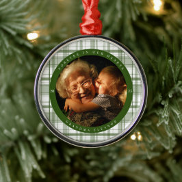 Pond Green Memorial Foto Metal Ornament