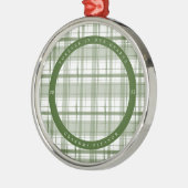 Pond Green Memorial Foto Metal Ornament (Links)