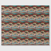 POND HOCKEY WINTER LAND SCENE CADEAUPAPIER (Vlak)