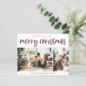 Pond Holiday-fotokaart | Moderne kerst (Staand voorkant)