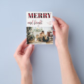 Pond Holiday-fotokaart | Moderne kerst Flyer (Hand)