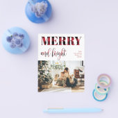 Pond Holiday-fotokaart | Moderne kerst Flyer (Enkel)