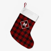 Pond Holiday Initiaal Rood + Zwart Kleine Kerstsok (Voorkant (Hangend))