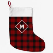 Pond Holiday Initiaal Rood + Zwart Kleine Kerstsok (Voorkant)