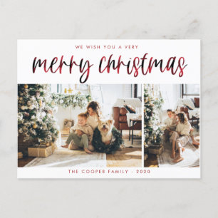 Pond Holiday Photo Post Card   Moderne kerst Briefkaart