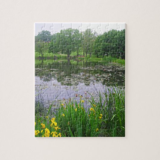 Pond in Springtime Puzzle Legpuzzel (Verticaal)