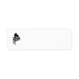 Pond Koi Silhouette-label voor kunstadres Etiket