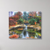 Pond Landscape in Dallas, Texas Garden Poster Canvas Afdruk (Voorkant)
