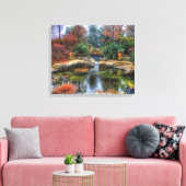 Pond Landscape in Dallas, Texas Garden Poster Canvas Afdruk (Insitu (Woonkamer))