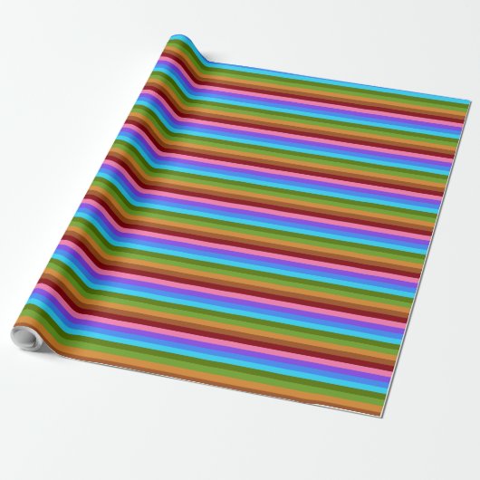 Pond Life Candy Stripe CC Cadeaupapier (Uitgerold)