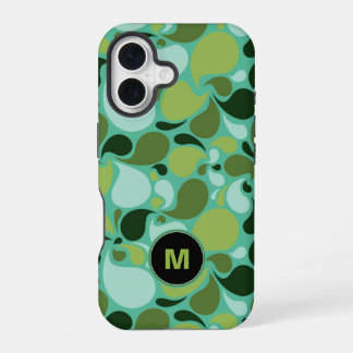 Pond Life Paisley Monogram iPhone 16 Hoesje