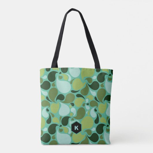 Pond Life Paisley Monogram Tote Bag (Achterkant)