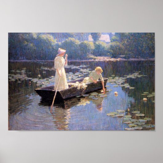 Pond Lilies van Abbott Fuller Graves Poster (Voorkant)