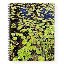Pond Lily Pads en Reeds Floral Notitieboek
