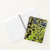 Pond Lily Pads en Reeds Floral Notitieboek (Binnen)