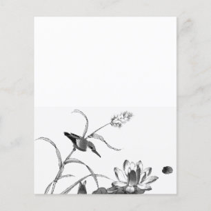 Pond Lotus en Bird