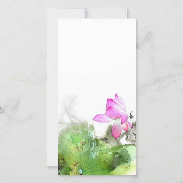 POND LOTUS L Chinese penseel schilderende kunst (Voorkant)