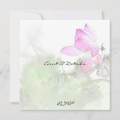 POND LOTUS L Chinese penseelschilderkunst Kaart (Achterkant)