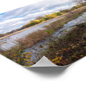 Pond Marshes and Woodlands of Wildlife Refuge Poster (Hoek)