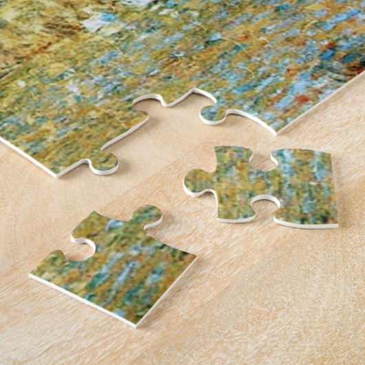 Pond met eenden in de herfst van Monet Fine Art Legpuzzel (Zijkant)