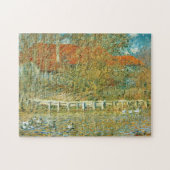 Pond met eenden in de herfst van Monet Fine Art Legpuzzel (Horizontaal)