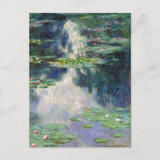 Pond met water Lilies Monet Fine Art Briefkaart (Voorkant)